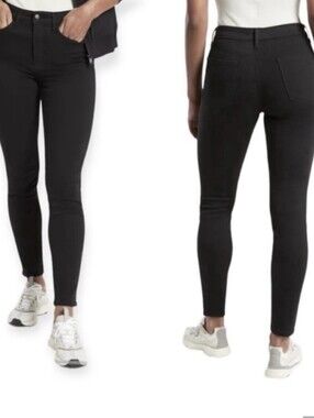 Athleta  Black Flex Ultra Skinny Denim Jeans Size 8
